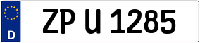 Trailer License Plate